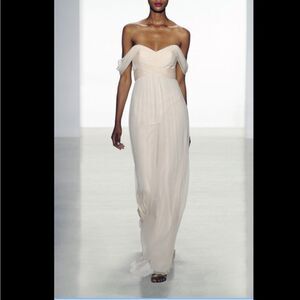brown maxi dress drop waist Emberly | Draped Asymmetric-Neck With Drop-Waist Size:L(12) Smocked Top _style:124212 Black Blue Ombre Formal